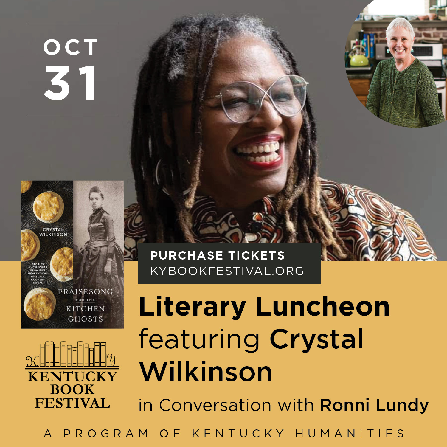 Literary Luncheon featuring Crystal Wilkinson in conversation with Ronni Lundy