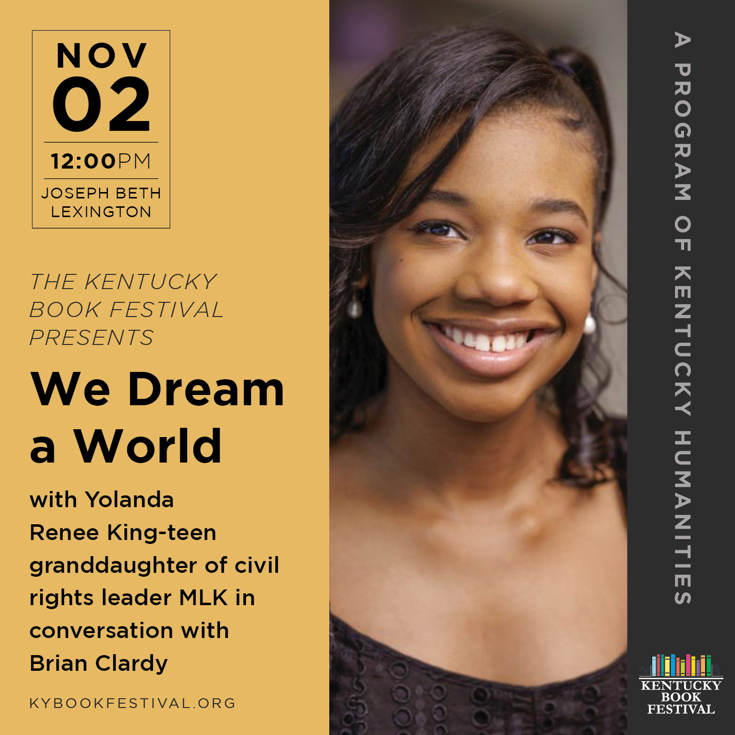 We Dream a World with Yolanda Renee King – teen granddaughter of civil rights leader MLK in conversation with Brian Clardy