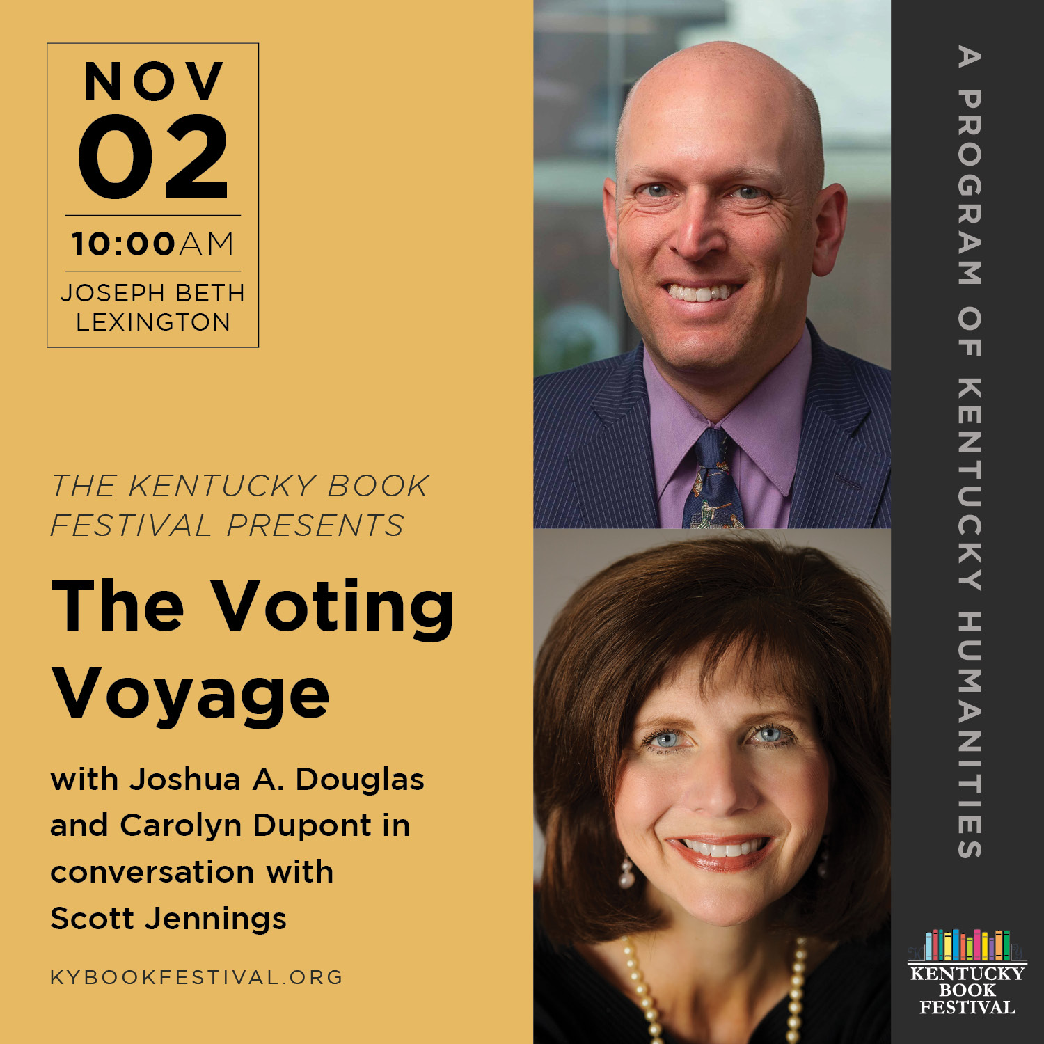 The Voting Voyage with Joshua A. Douglas and Carolyn Dupont in conversation with Scott Jennings